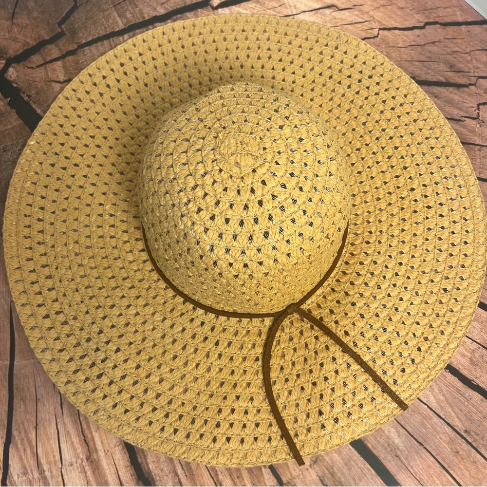 Wide Brim Straw Coastal Beach Sun Hat
